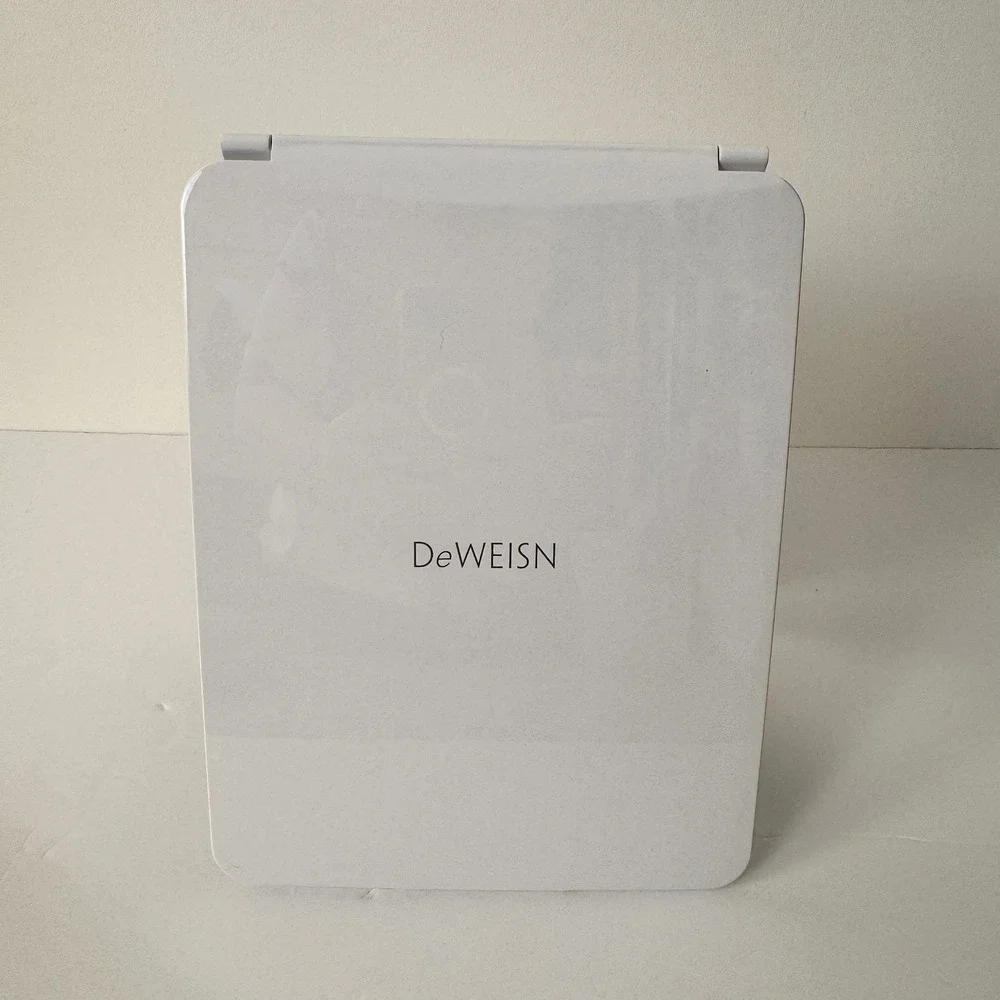 DeWEISN LED Makeup Mirror White Foldable Travel Portable Missing USB Cord Works
